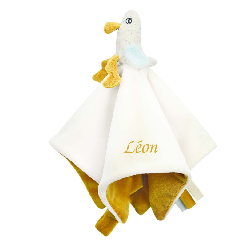  - nova - comforter seagull white yellow 25 cm 